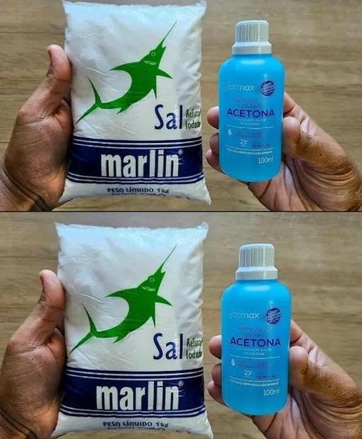 Mistura de Sal com Acetona: Uma Solução Econômica para Remover Sujeiras