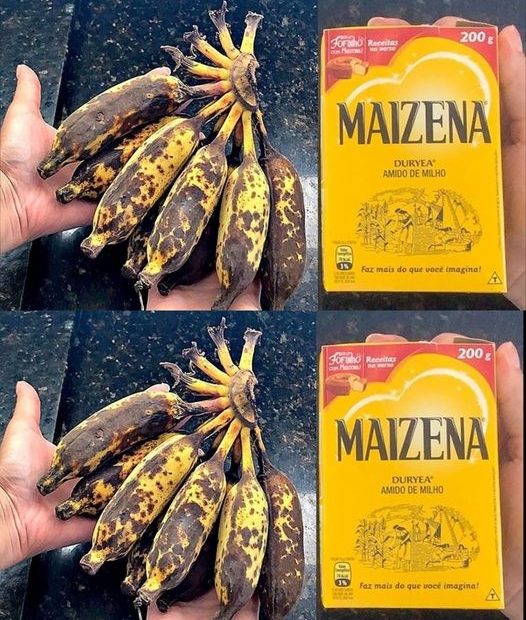 Tem banana velha em casa? Misture com maisena veja o resultado